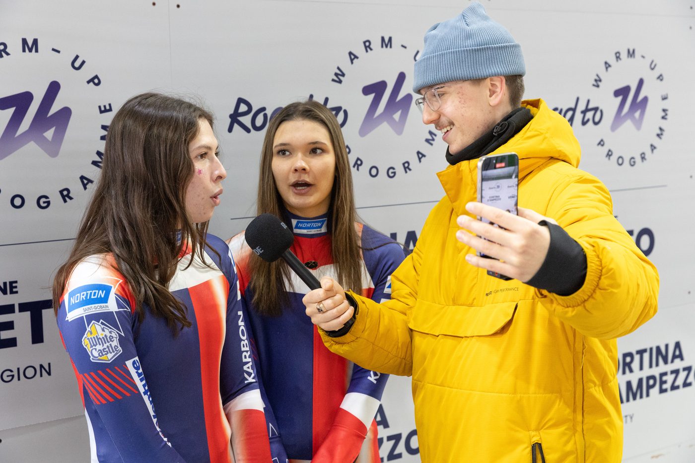 Intervijas ar sportistiem, Cortina d'Ampezzo